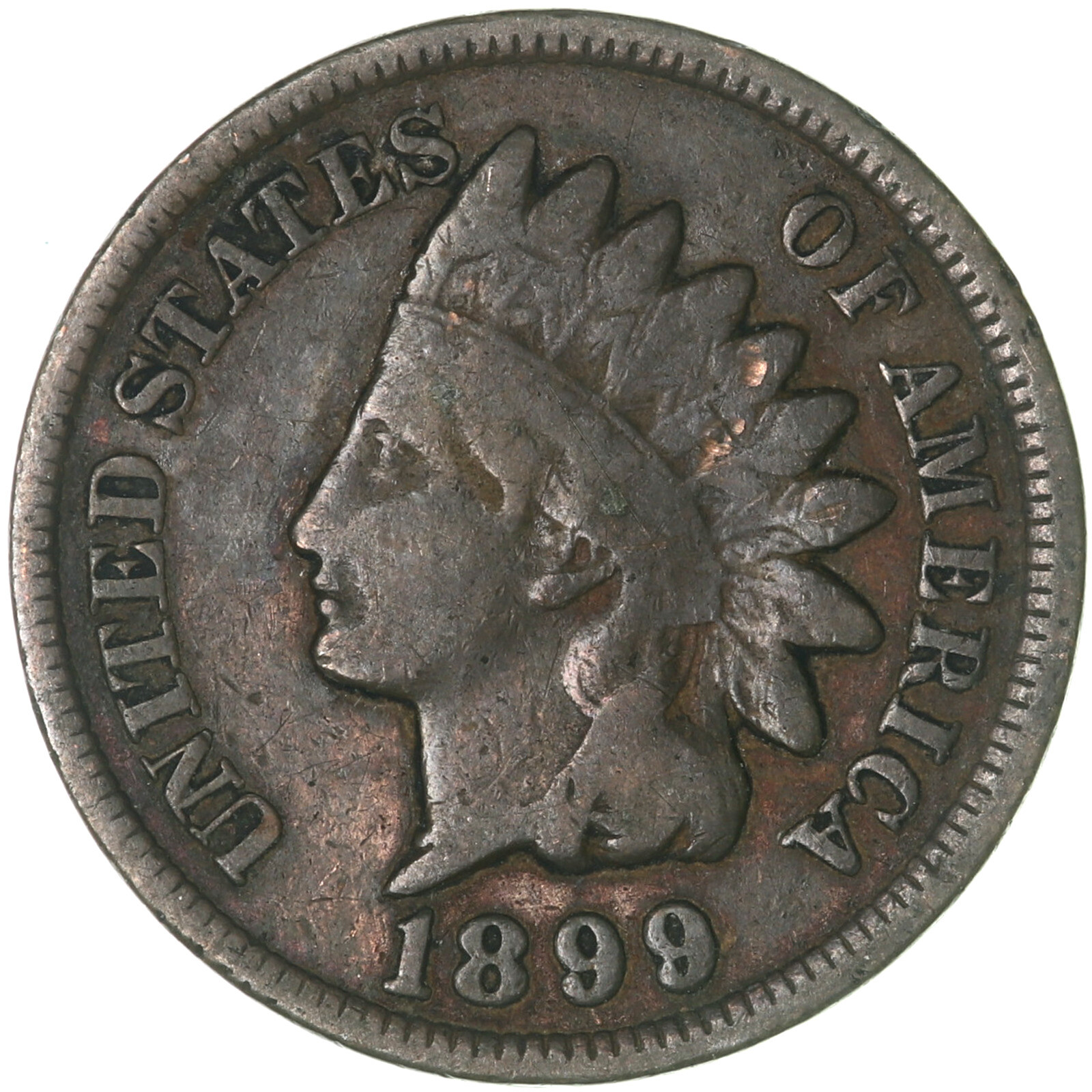 1899 (P) Indian Head Cent Very Good Penny VG