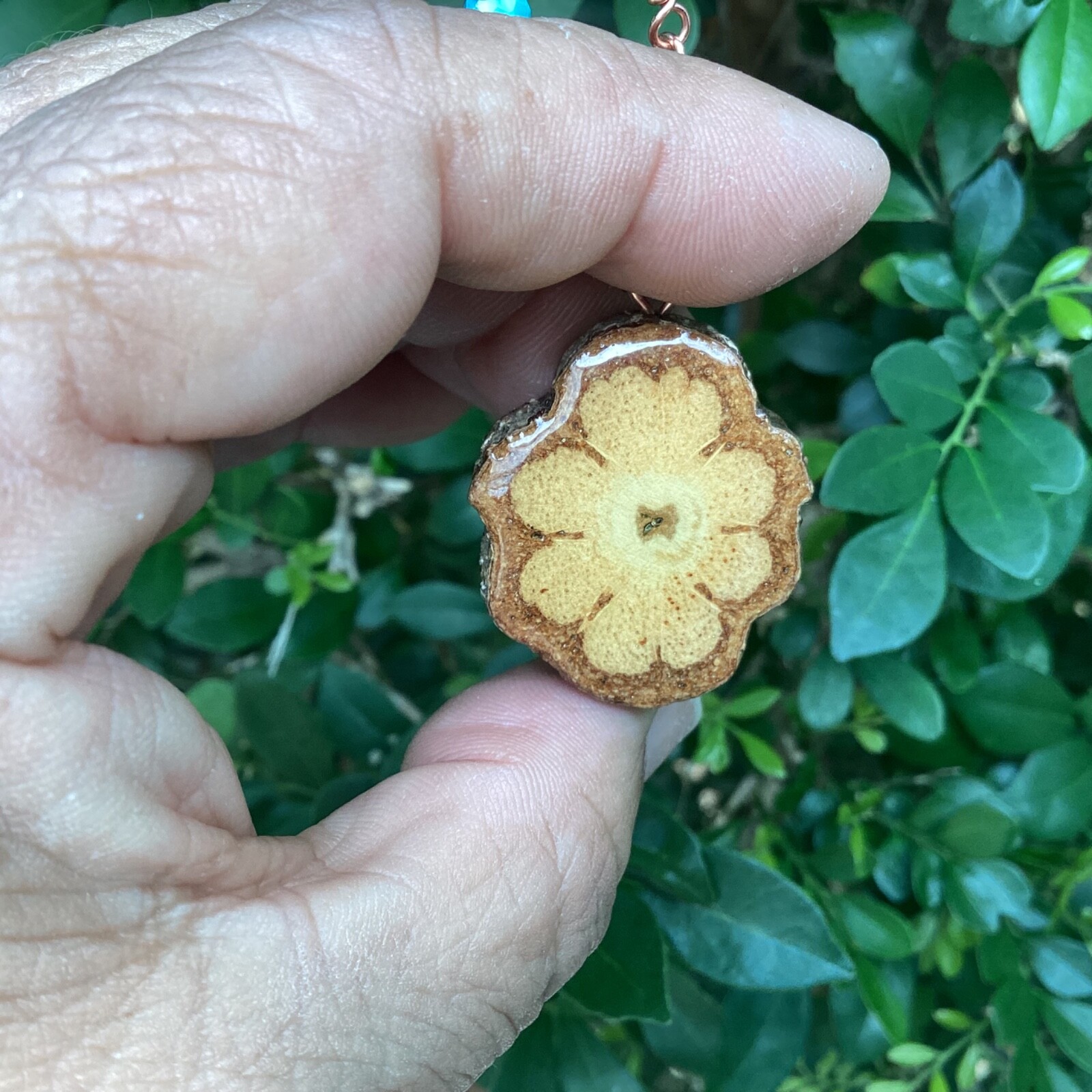 ayahuasca Pendant Necklace With Copper Chain