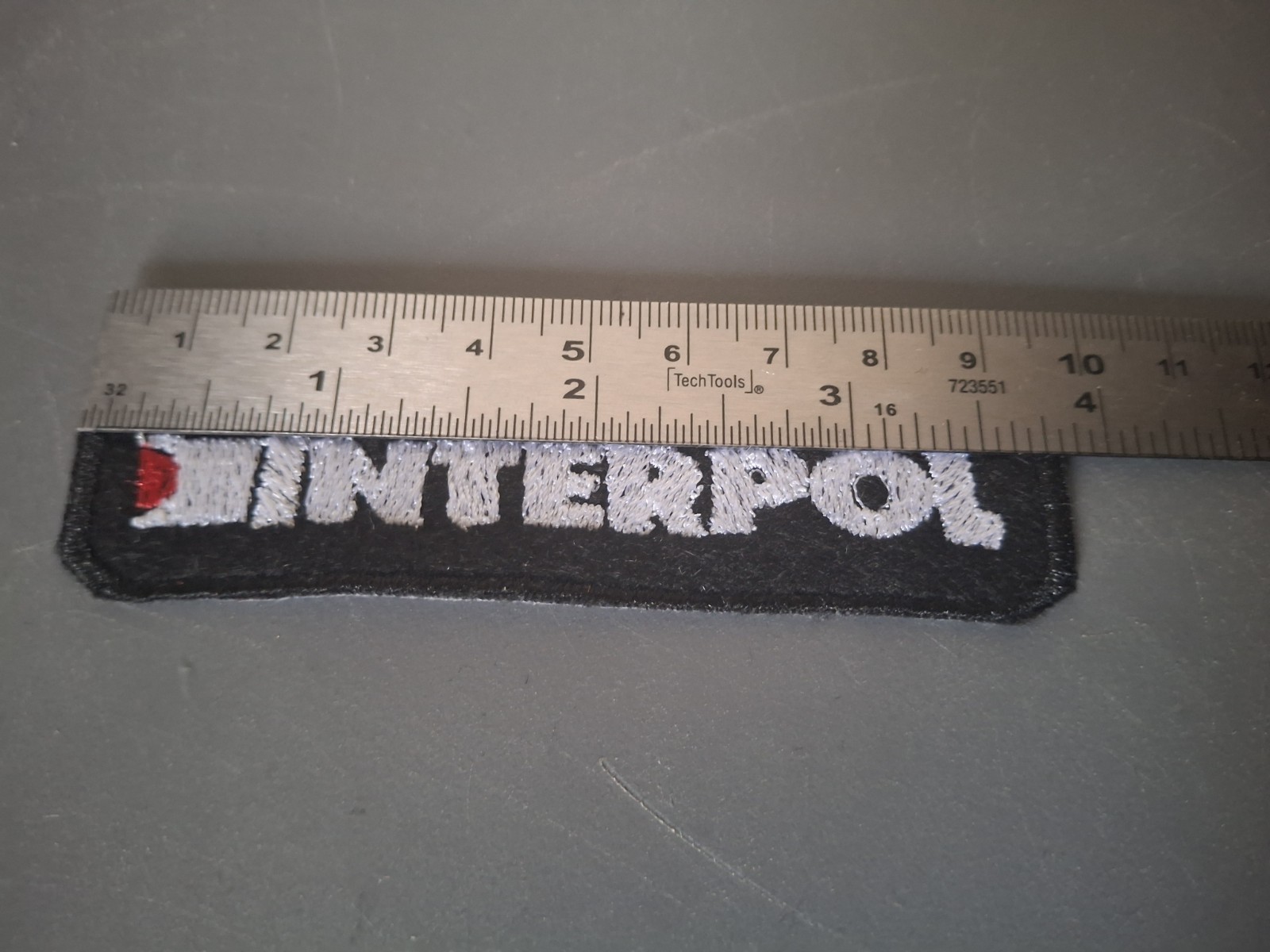 Interpol Band Patch White, Red And Black