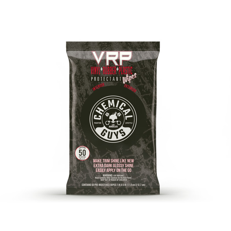 Chemical Guys - VRP Protectant Car Wipes for Vinyl, Rubber & Plastic (50 Pack)