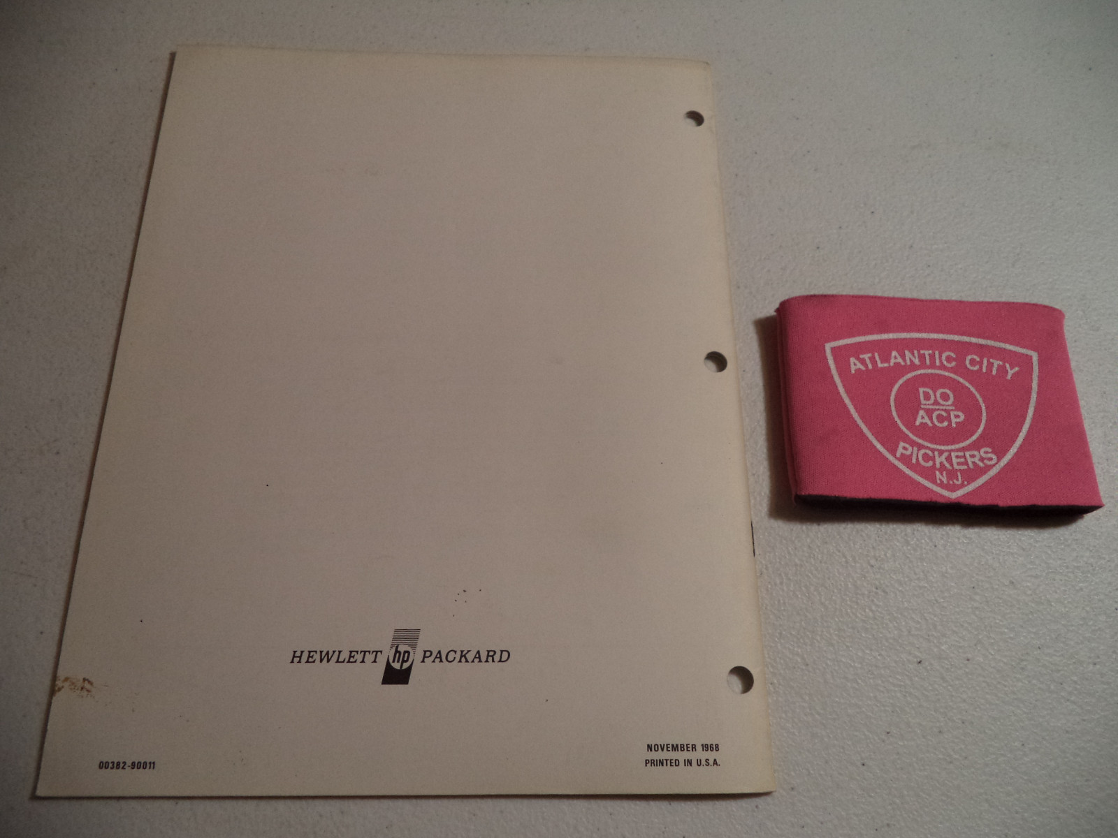 HEWLETT PACKARD HP 382A VARIABLE ATTENUATORS OPERATING NOTE MANUAL