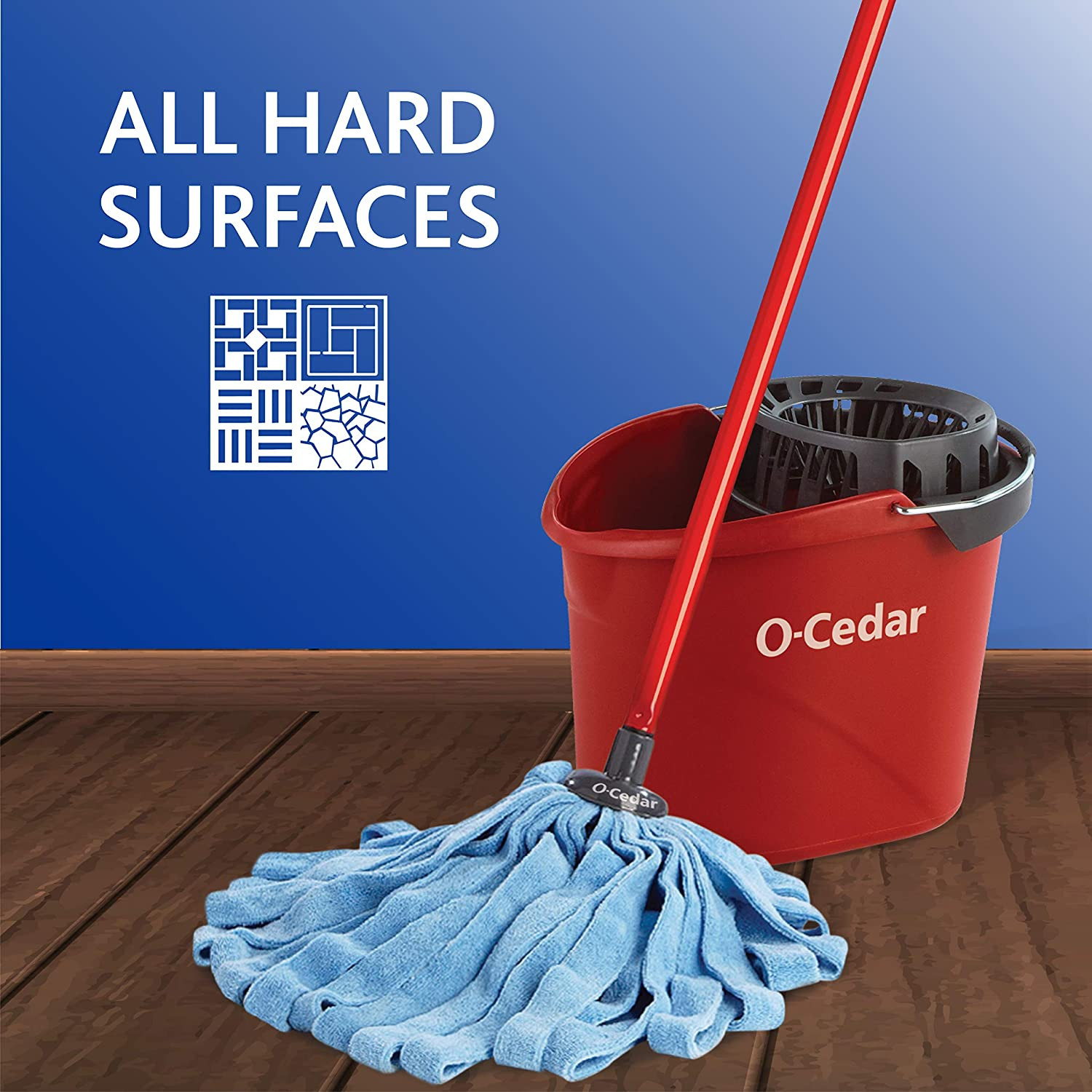 Microfiber Cloth Mop Refill, Blue