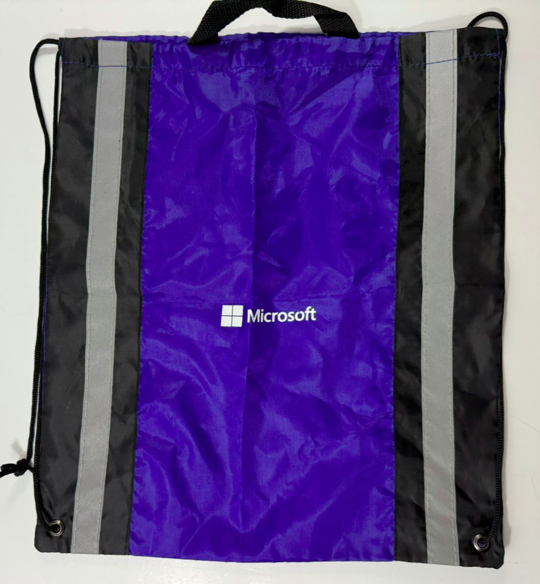 Microsoft Promo Bag 15" Travel Tote Bag (one area of damage READ DESC) as-is