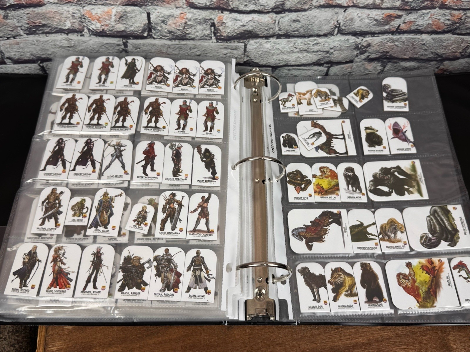Pathfinder Pawns Bestiary Lot of 300 -330 Cardboard Stand Up Miniatures