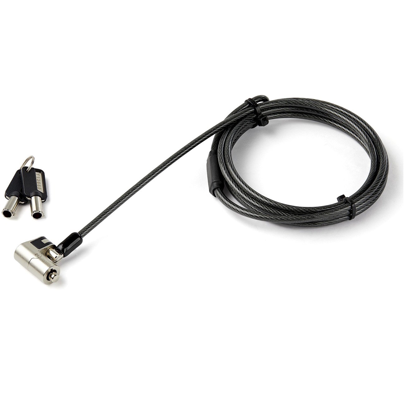 StarTech LTULOCKKEY 6.5ft 3-in-1 Laptop Cable Lock Keyed Security