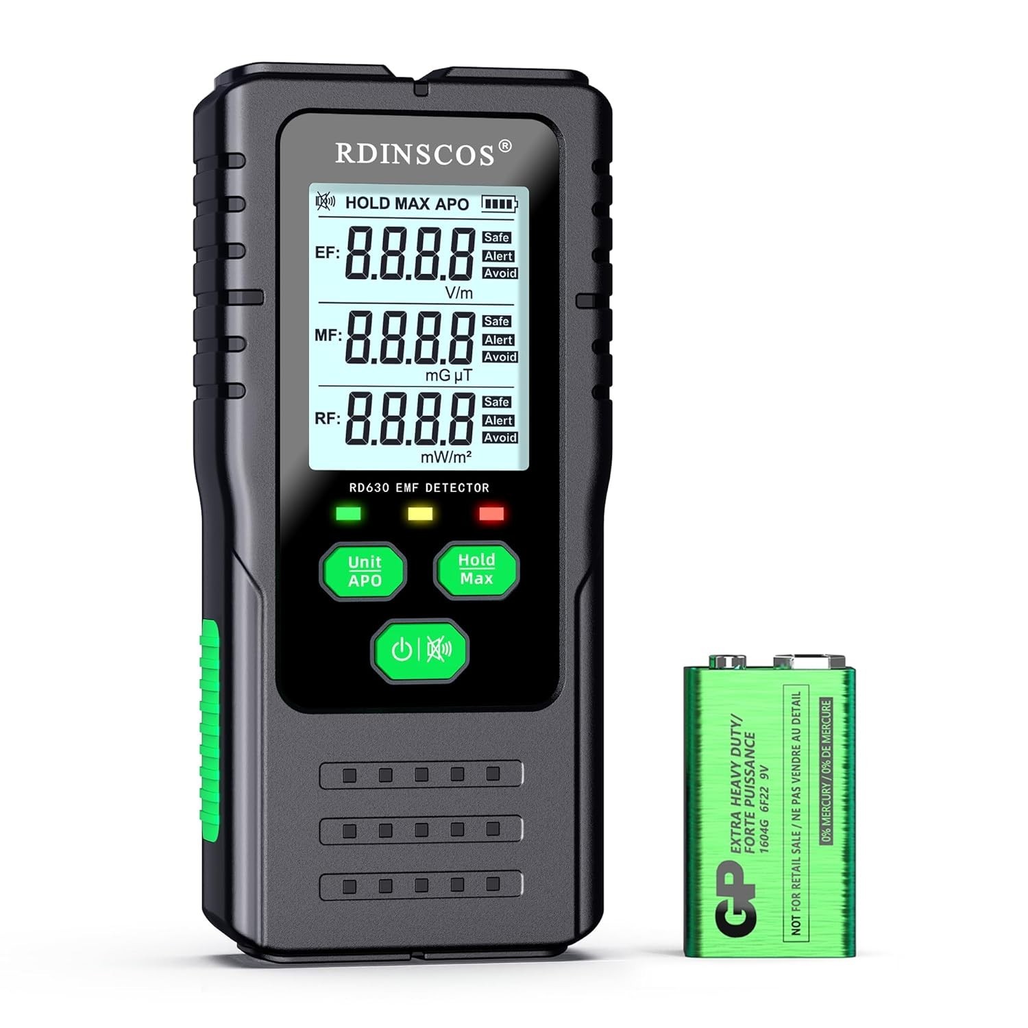 Multi-Function EMF Reader: Detect AC Magnetic, Electric & Microwave Radiation