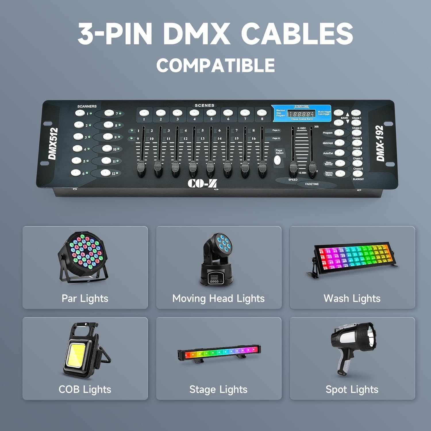 192 DMX 512 Stage DJ Light Controller for Unmatched Light Shows and Events