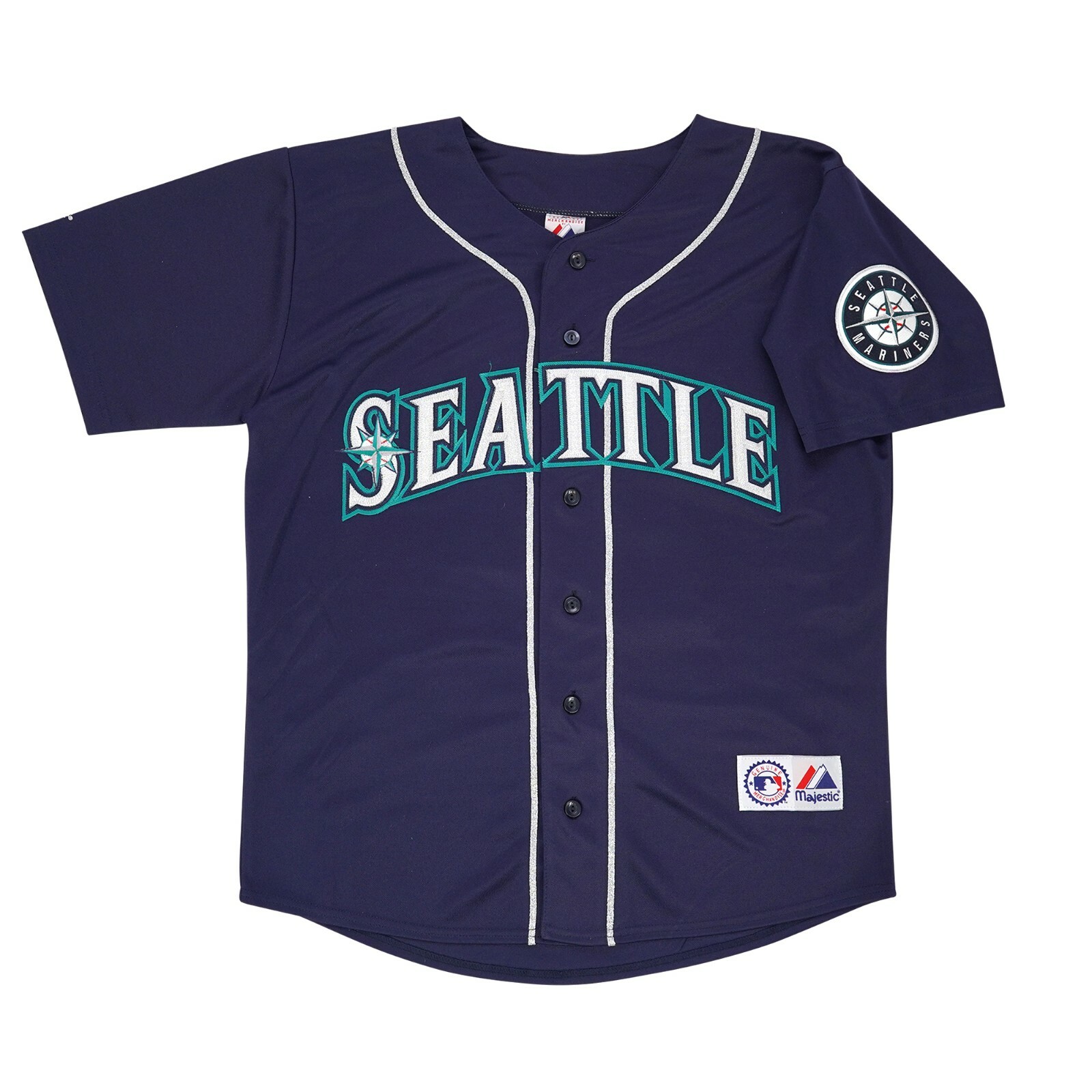Jay Buhner 1999 Seattle Mariners Alt Navy Blue Men's Jersey w/ Team Patch