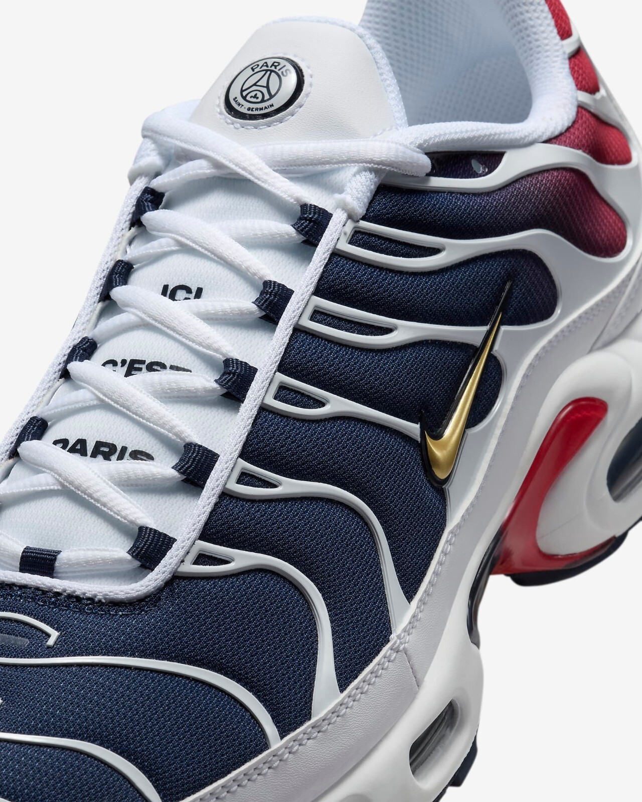 Nike Air Max Plus "PSG" White/Midnight Navy/University Red FZ4776-100 Size 11