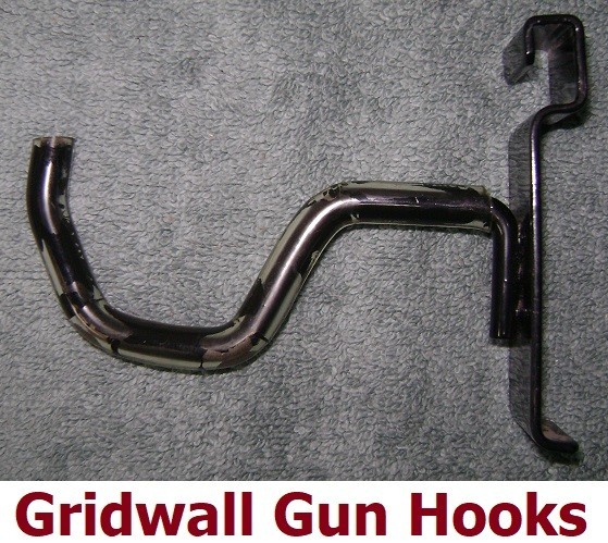 165 Covered Gridwall Hooks to Hang Guns for Display or to Sell