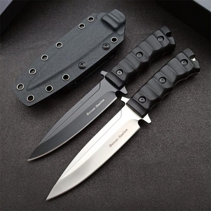 9'' New D2 Fixed Blade Nylon Glass Fiber Handle Collection Outdoor Tools VTH06