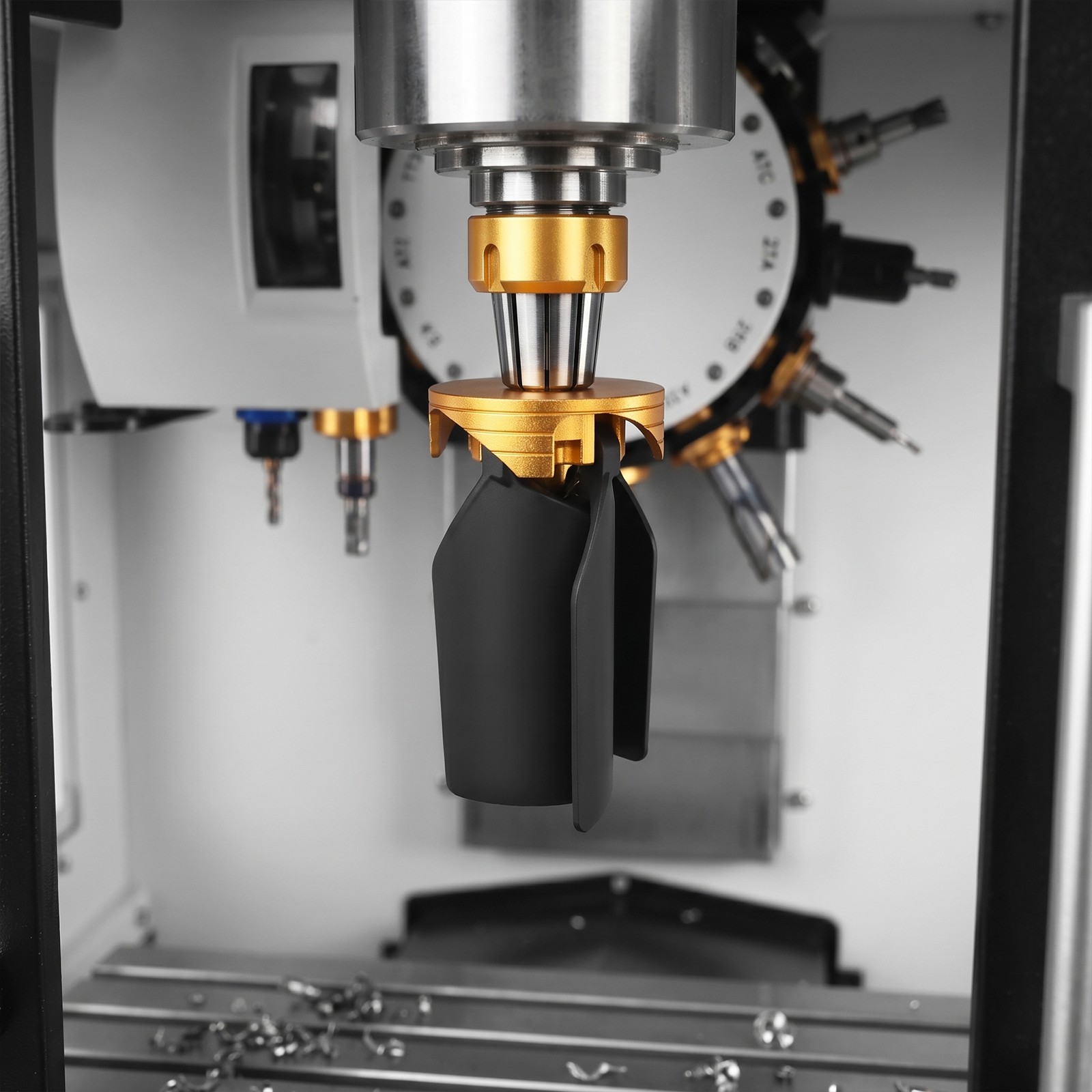 Copper And Rubber CNC Machine Cleaning Fan With 0.63-inch-diameter Shank