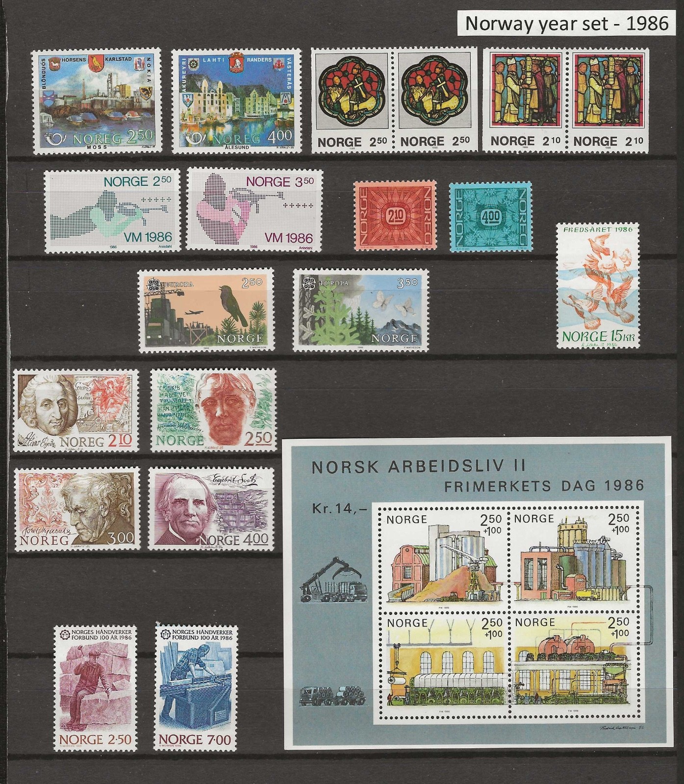 Norway 1986 year set MNH