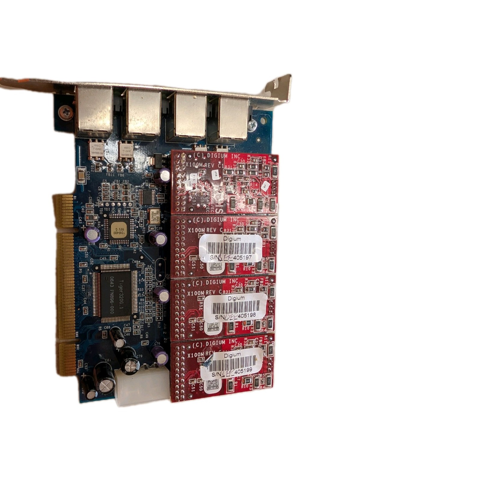 Digium Tdm400p With 4 X100m Boards