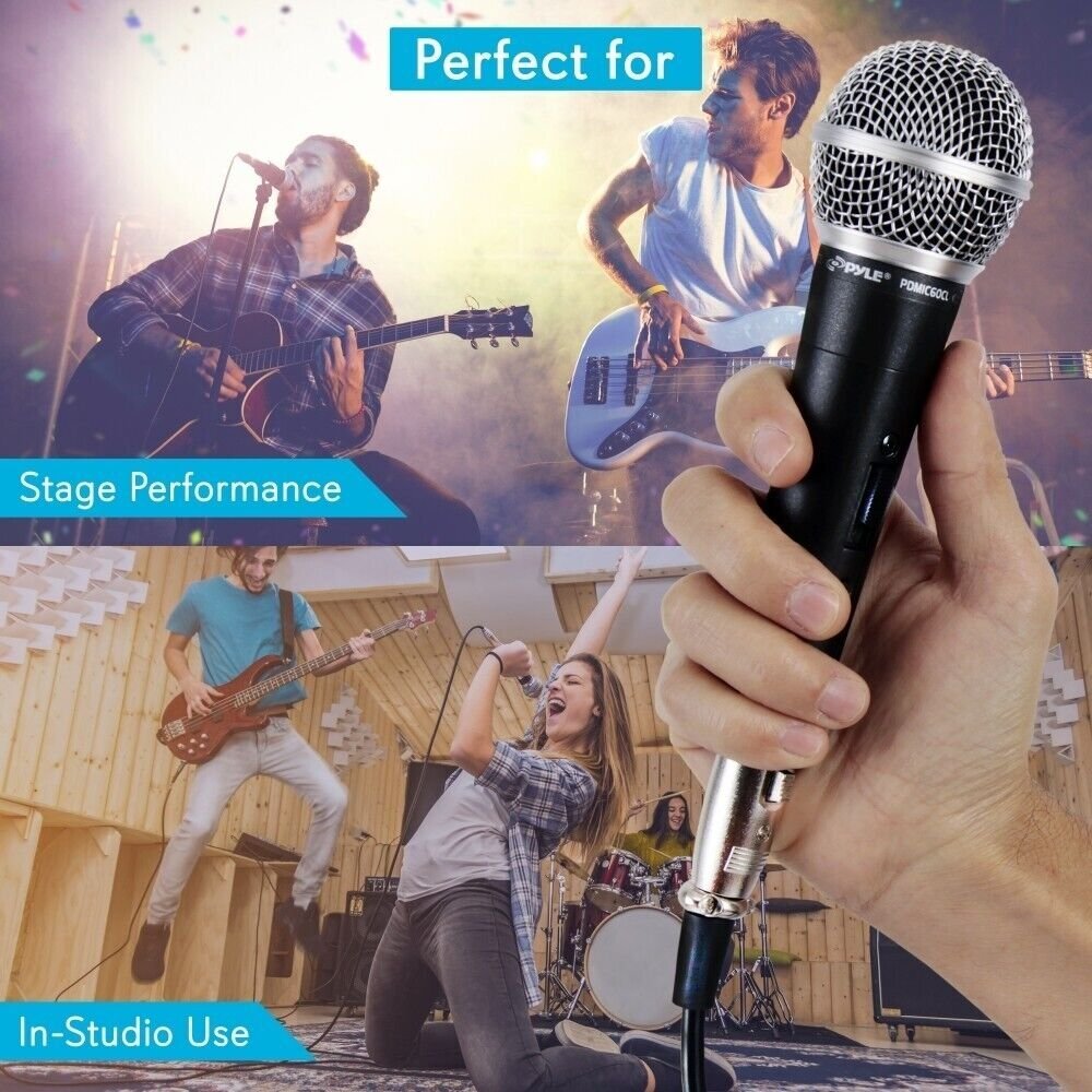 Pyle Professional Dynamic Microphone, Unidirectional Handheld Mic PDMIC59
