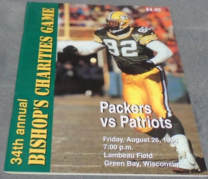 1994 PRO FOOTBALL NFL GAMEDAY MAGAZINE GREEN BAY PACKERS VS NEW ENGLAND PATRIOTS