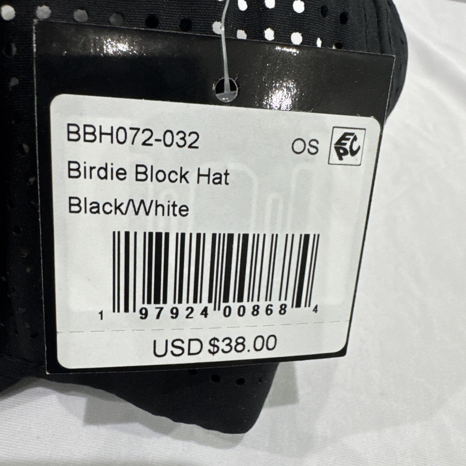 BAD BIRDIE “Block Hat” SnapBack Cap. Black And White. NWT