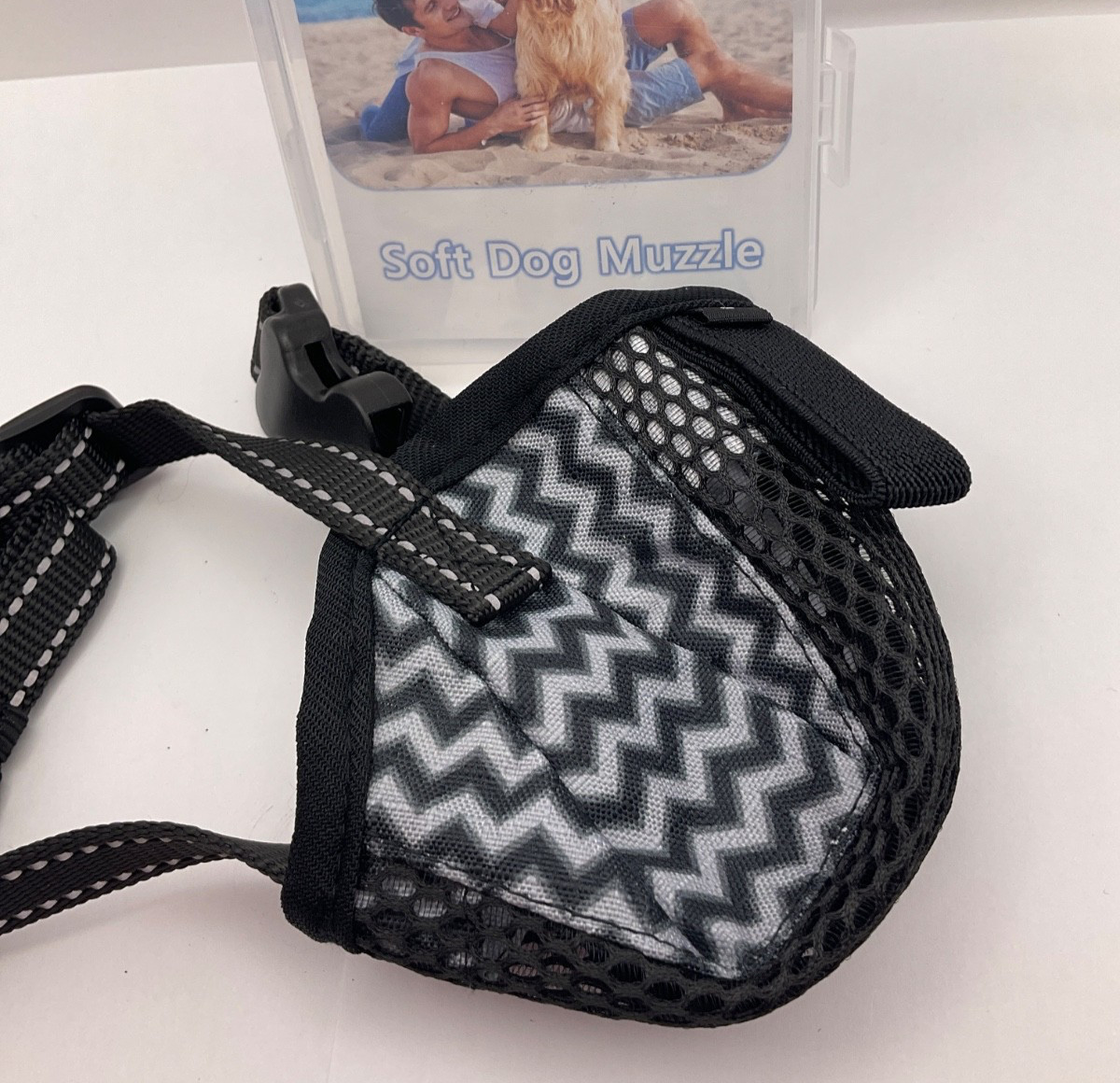 Dog Muzzle, Air Mesh Breathable Muzzle for Small Sized Dogs- New Open box