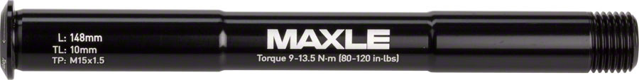 RockShox Maxle Stealth Front Thru Axle - 15x100, 148mm Length, Standard/SID