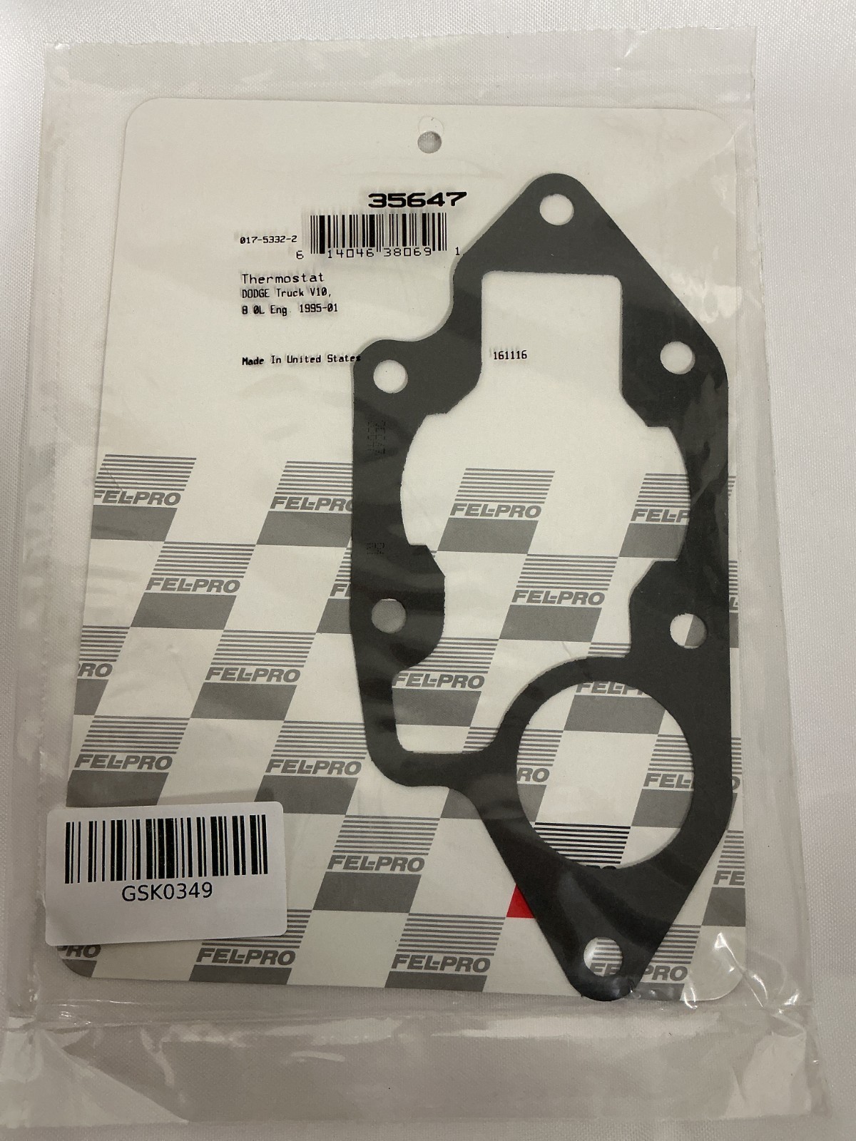 Fel-Pro 35647 Thermostat Housing Gasket Dodge Ram 2500 3500 8.0L V10