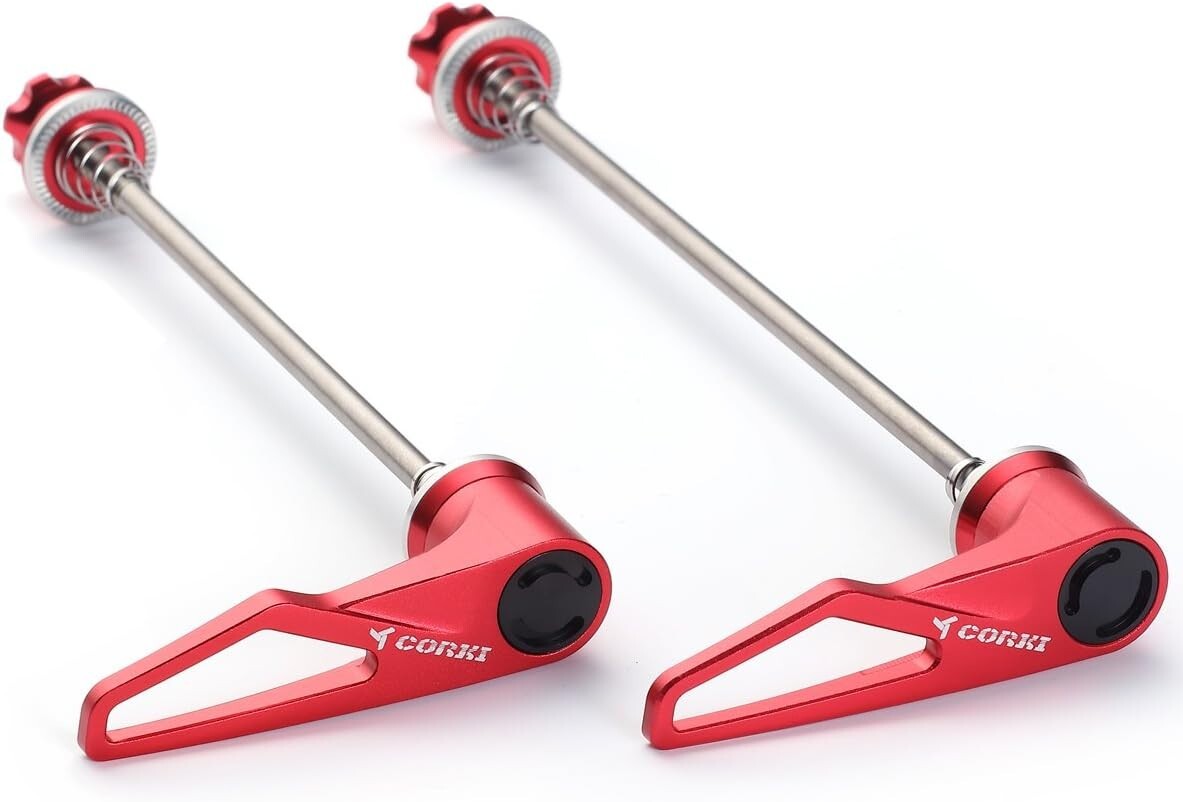 Cycling Essential: Titanium Quick Release Skewer Set for Road & Mountain Bikes