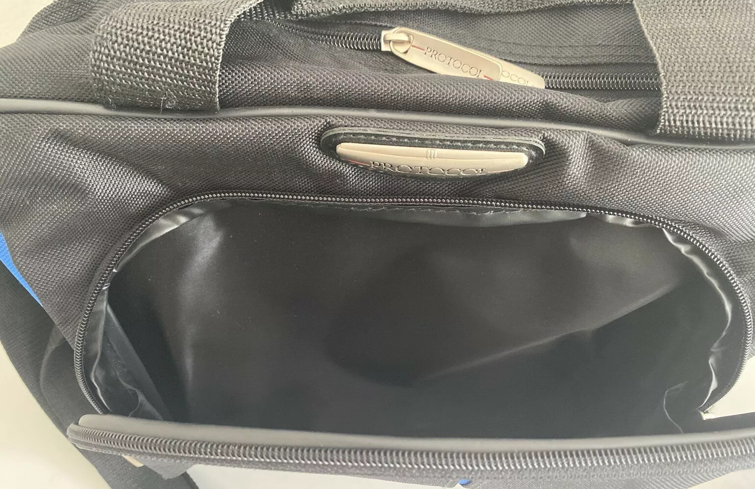 Protocol Computer Bag Two Compartments Black/Blue by JC Penny Company