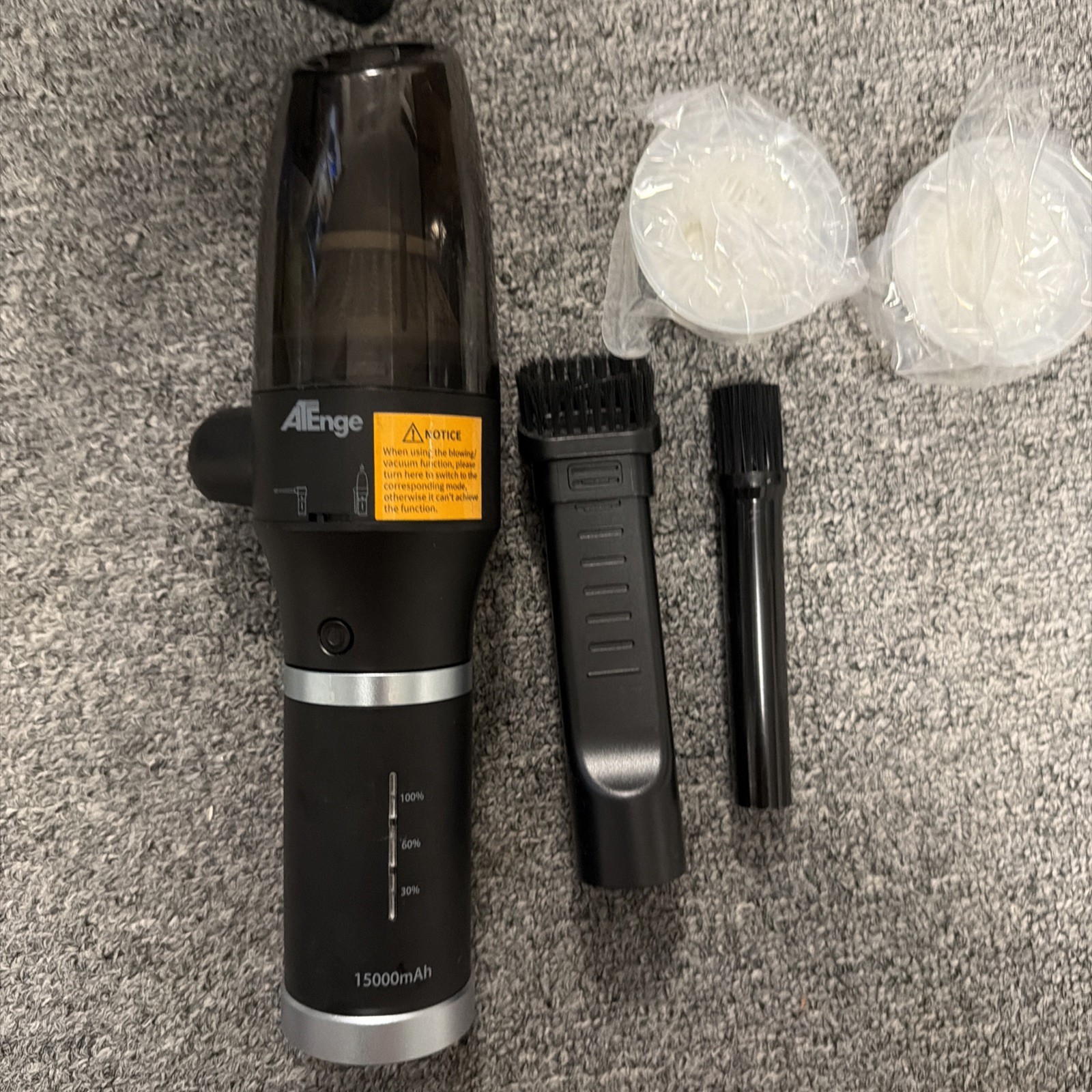 ATEngeus 3 in 1 Compressed Air Duster & Vacuum & Power Bank