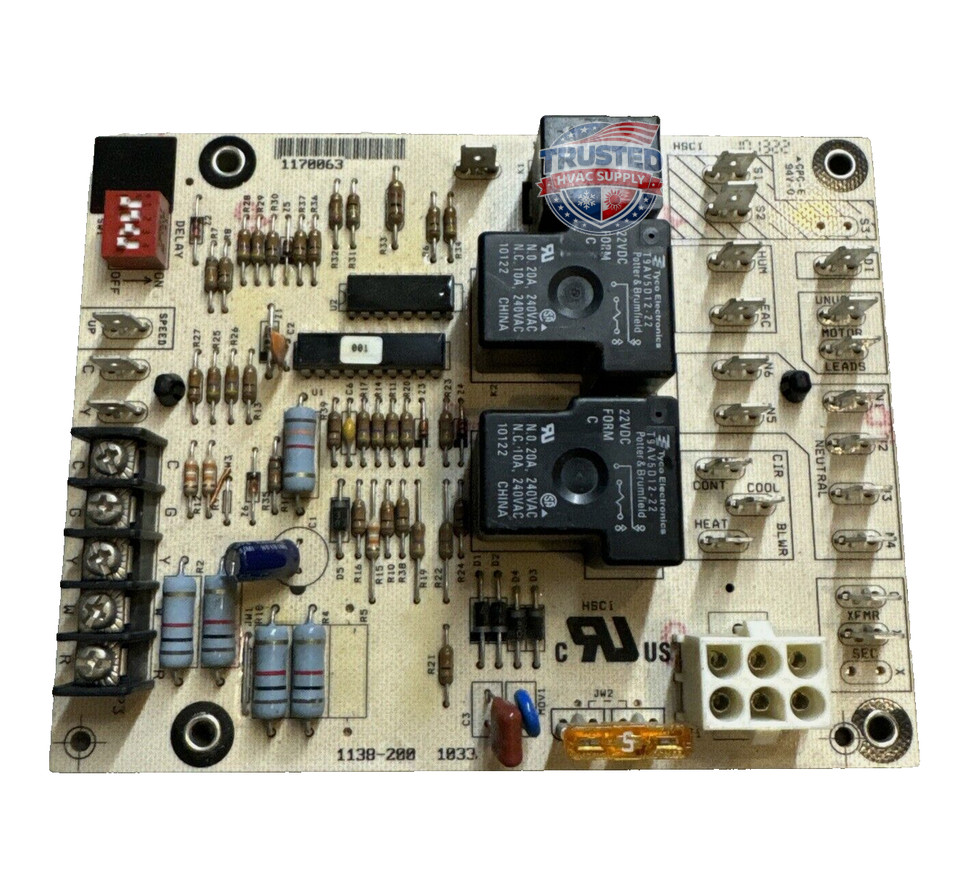 1170063 GUARANTEED WORKINGOEM PART TESTED GOOD Furnace Control Board 1138-200