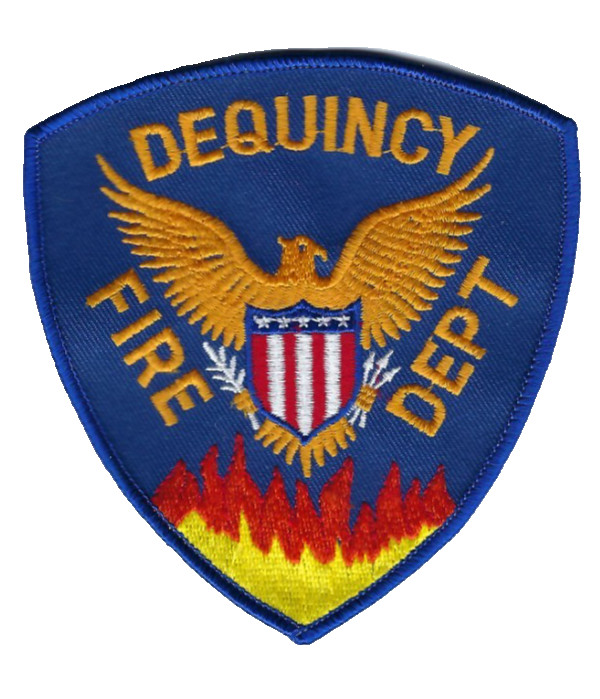 DeQuincy (Calcasieu Parish) LA Louisiana Fire Dept. patch - NEW! *Clothback*