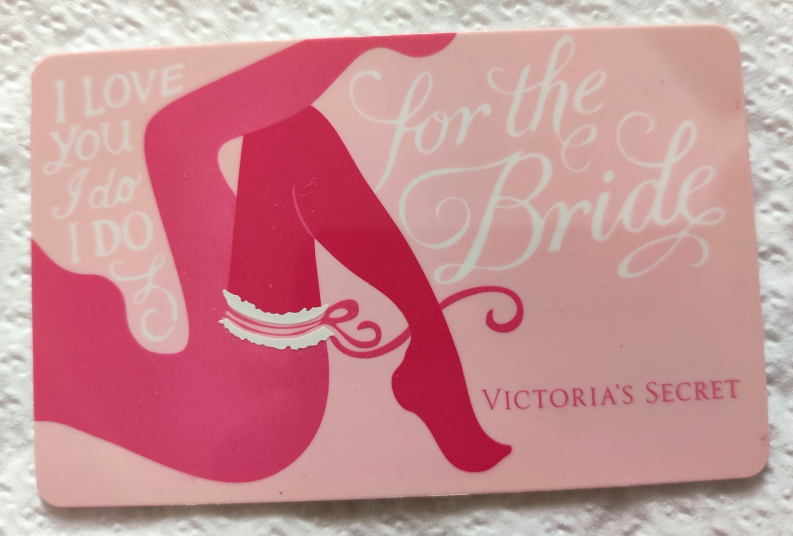 RARE VICTORIA SECRET  COLLECTIBLE CARD Bride Love You I Do Victoria's