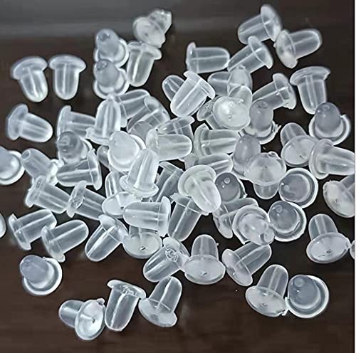Plastic Earrings,Clear Earrings Clear Post Earring Posts and 200PCS-Flat 3mm