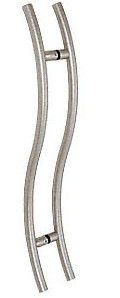 Brushed Stainless 24" Extra Length Right Handed "S" Ladder Style Back-to-Back