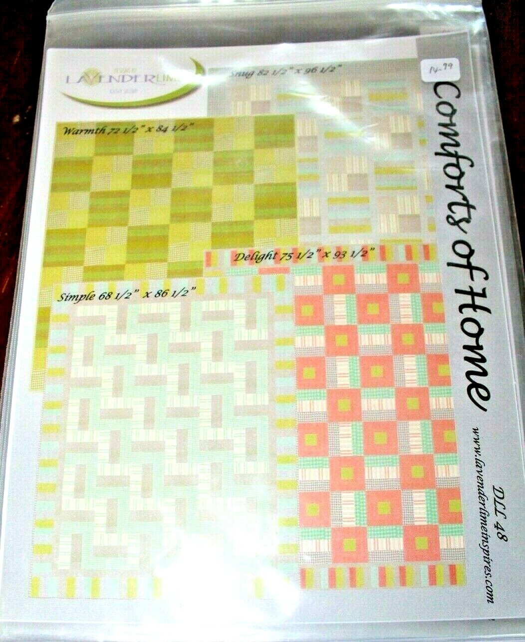 Comforts of Home 4 Quilt Patterns from Lavender & Lime Kathy Skomp