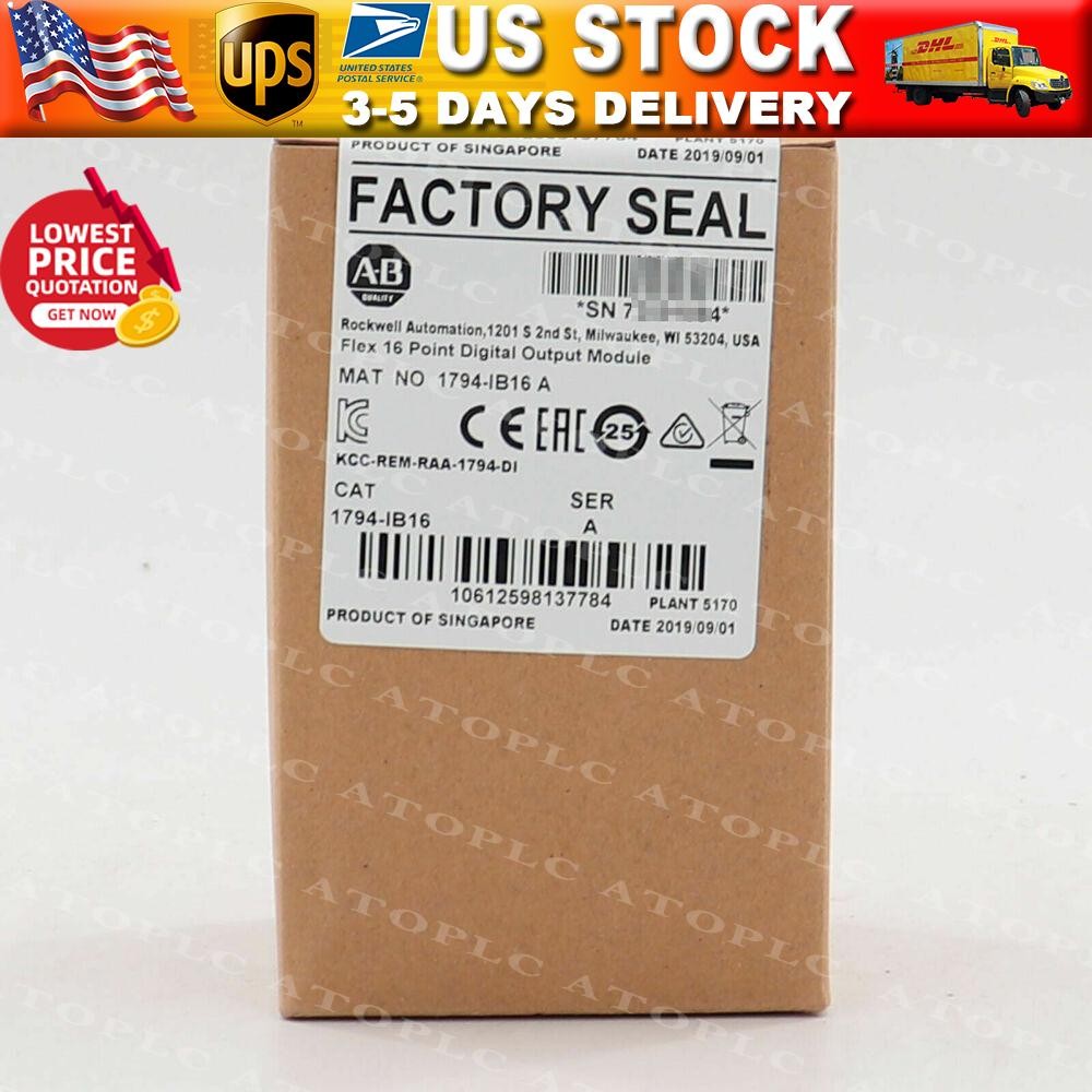 Allen-Bradley 1794-IB16 1794IB16 SER A Flex I/O Input Module US Free Tax