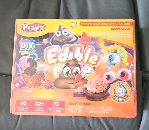 PLAYZ Edible Poop Chocolate & Candy Making Science Kit for Kids 8-12 NEW