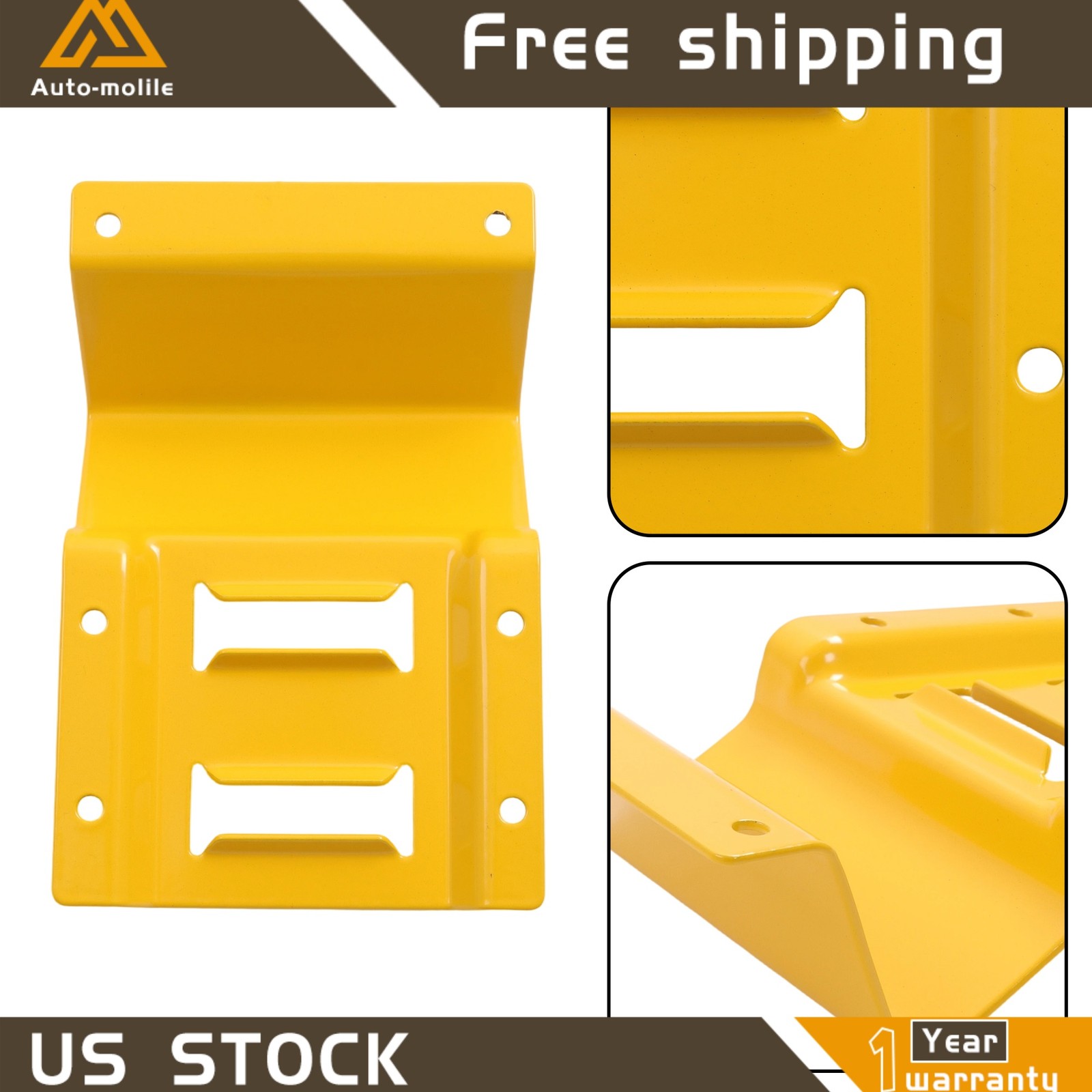 Heavy Loads E Track System With Wheel Chock 8' Yellow Ratchet Tie Down Straps