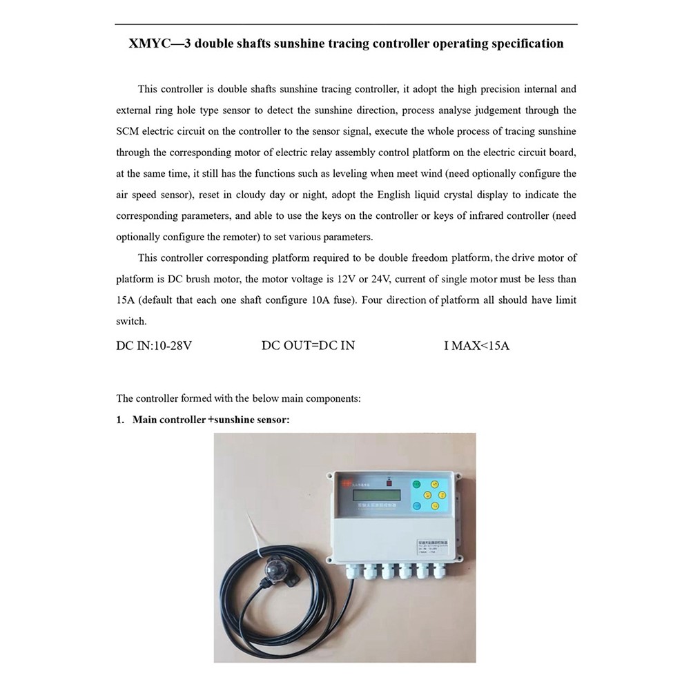 Dual Solar Tracker Controller Sun Tracker Automatic Tracking9695