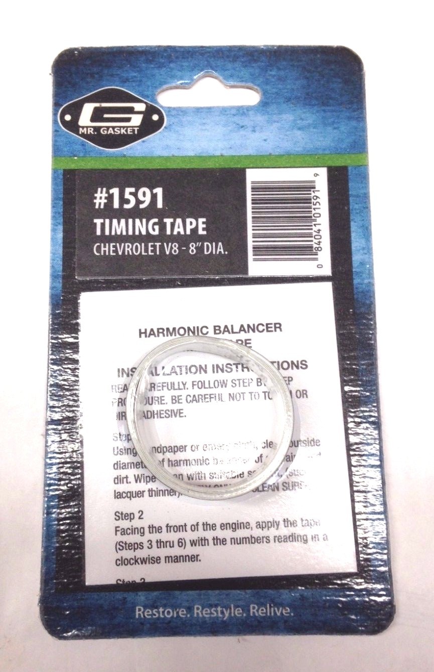 Mr. Gasket 1591 Balancer Timing Tape for Chevy big block and small block, 8".