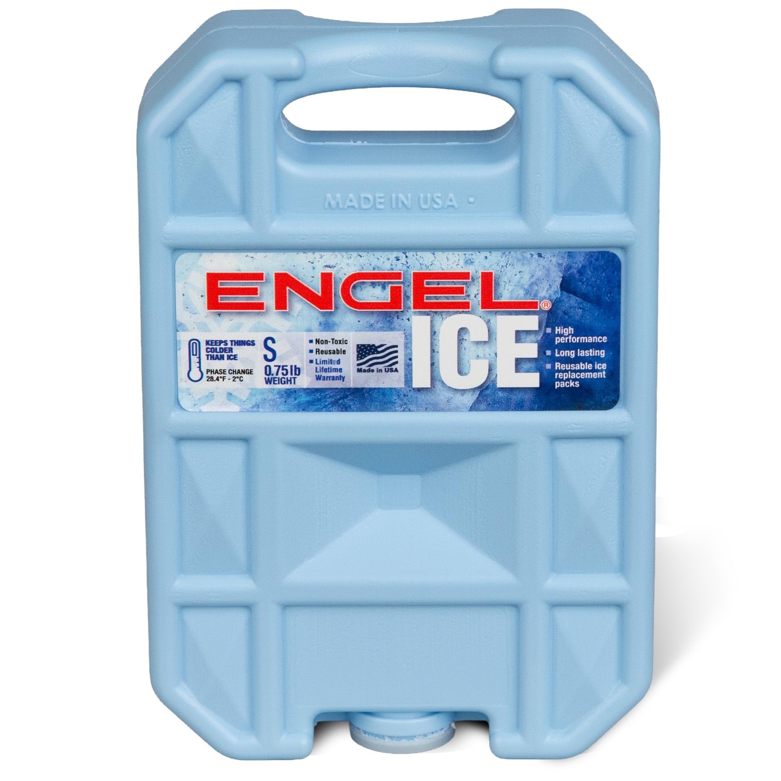 ENGEL 28.4°F 0.75lb Cooler Pack - Made in The USA - Ice Packs for Small, Blue