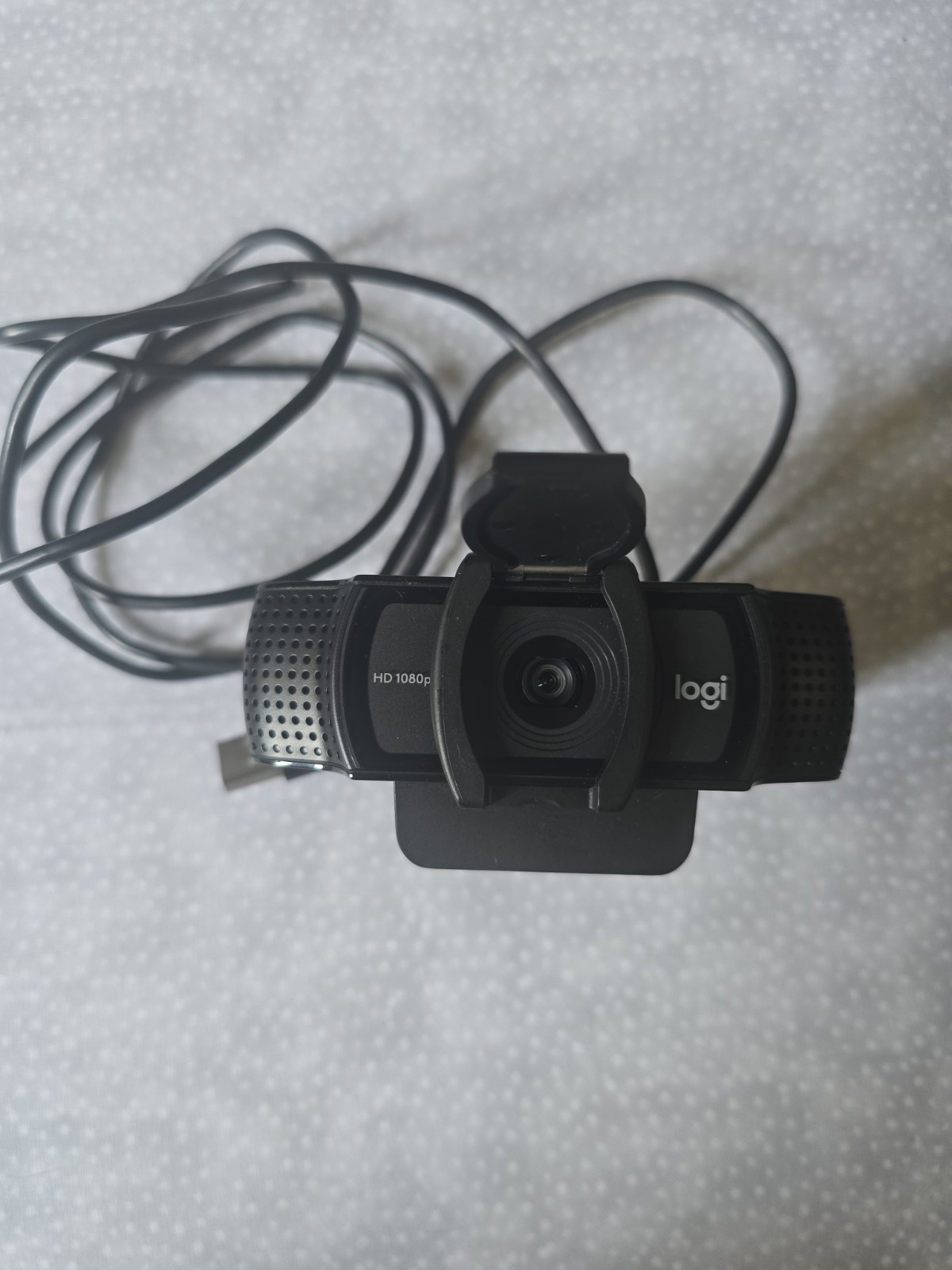 Logitech HD 1080p Webcam USB 2.0 Black VU0060 High Definition Tested Good