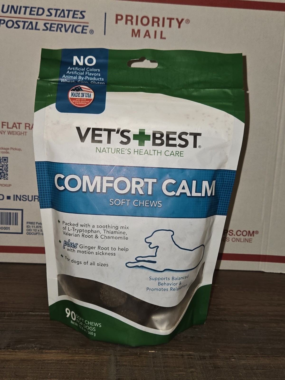 New & Sealed! Vet's Best Comfort Calm Soft Chews For Dogs 90 Count Exp. 06/2026