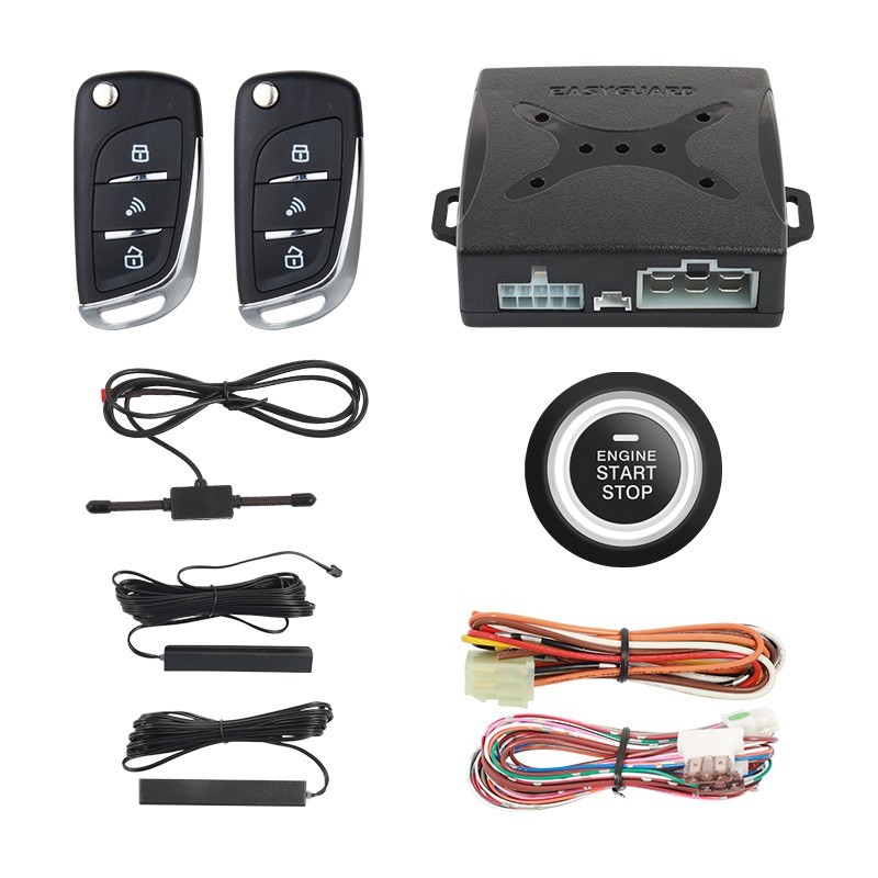 EASYGUARD Pke Auto Start Keyless Entry Car Alarm remote engine start DC12V