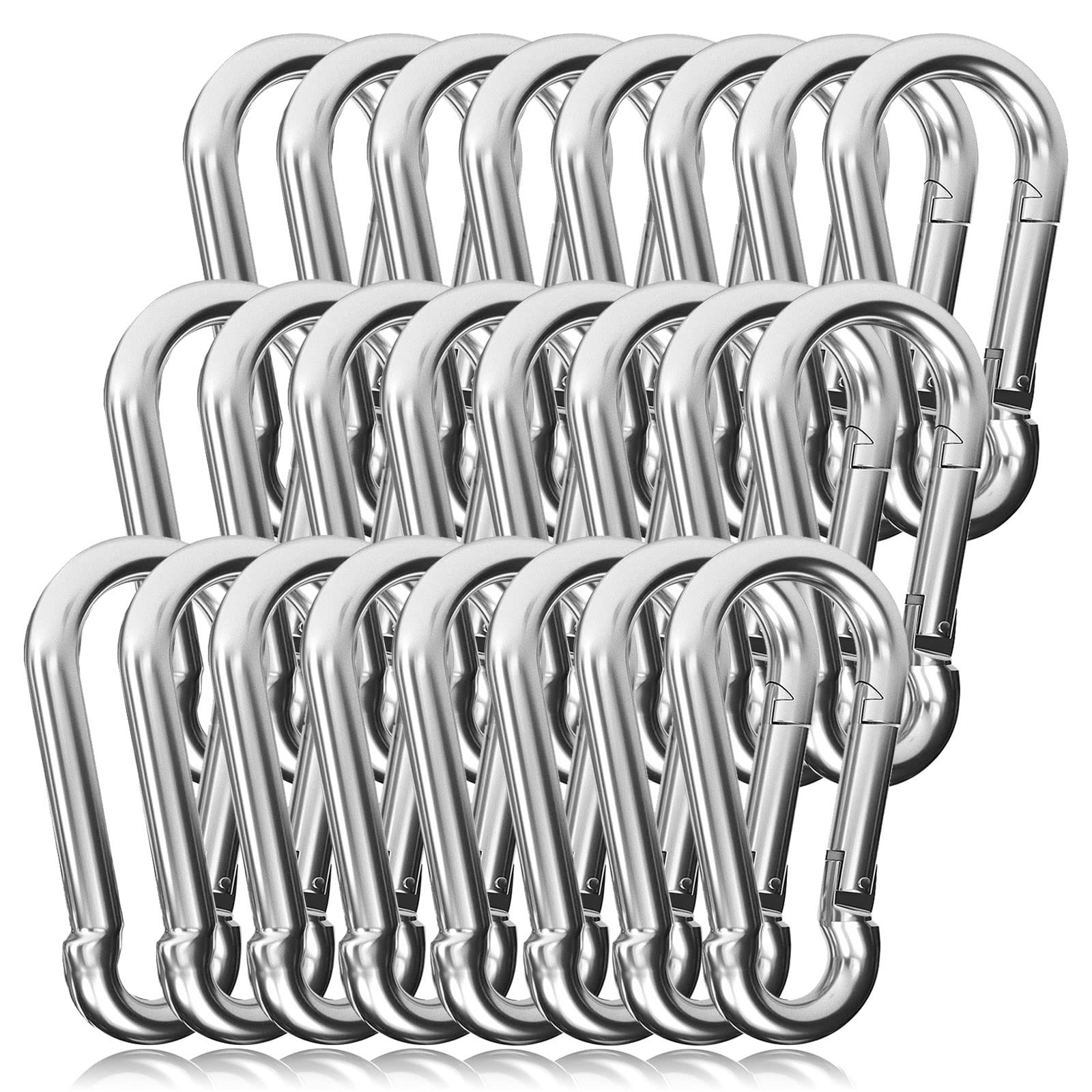 3" Heavy Duty Spring Snap Hook, M8 5/16" Galvanized Steel Hook 500LBS Capacity
