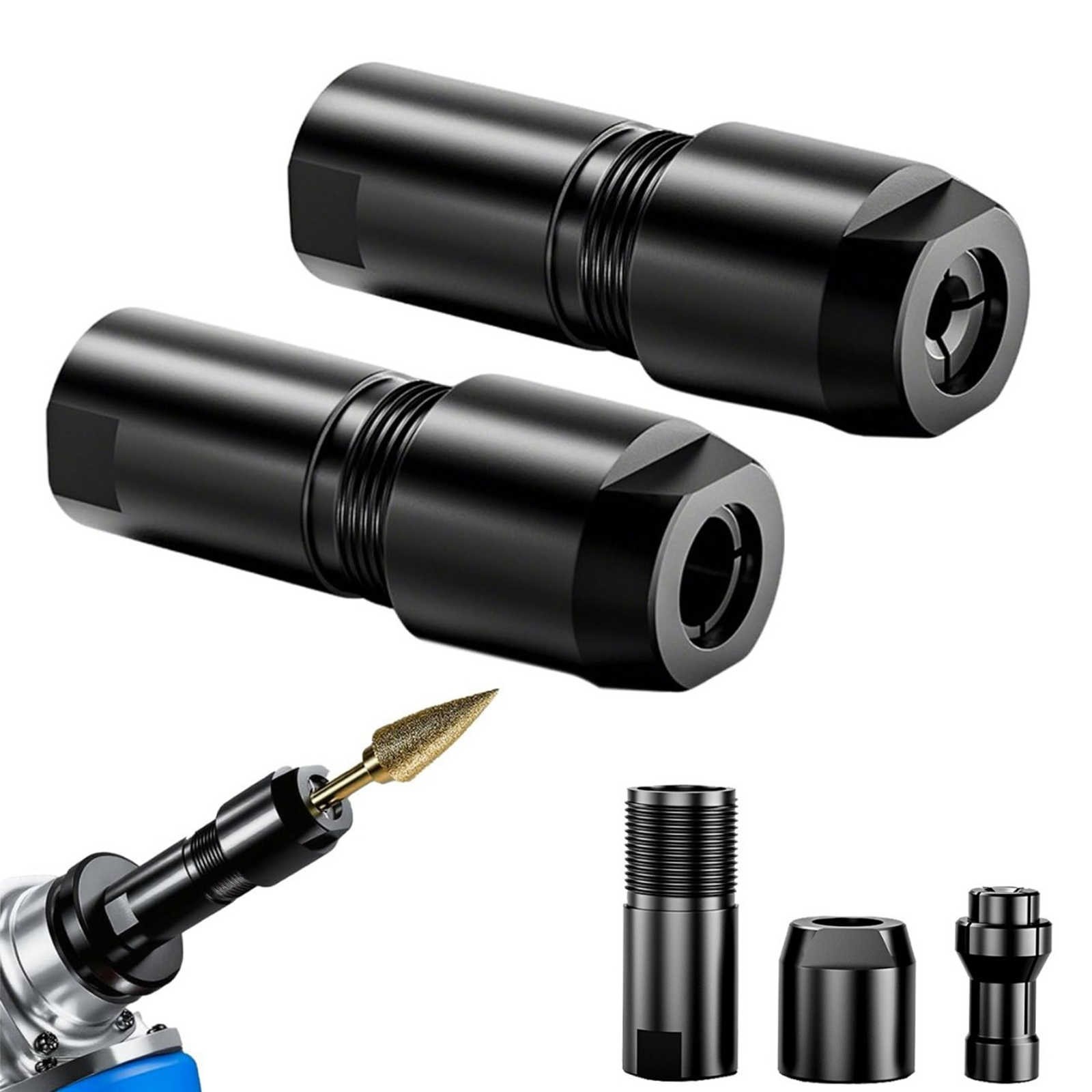 Conversion Chuck Adapter for 100-Tyle Angle Grinder to Straight Grinder Tool