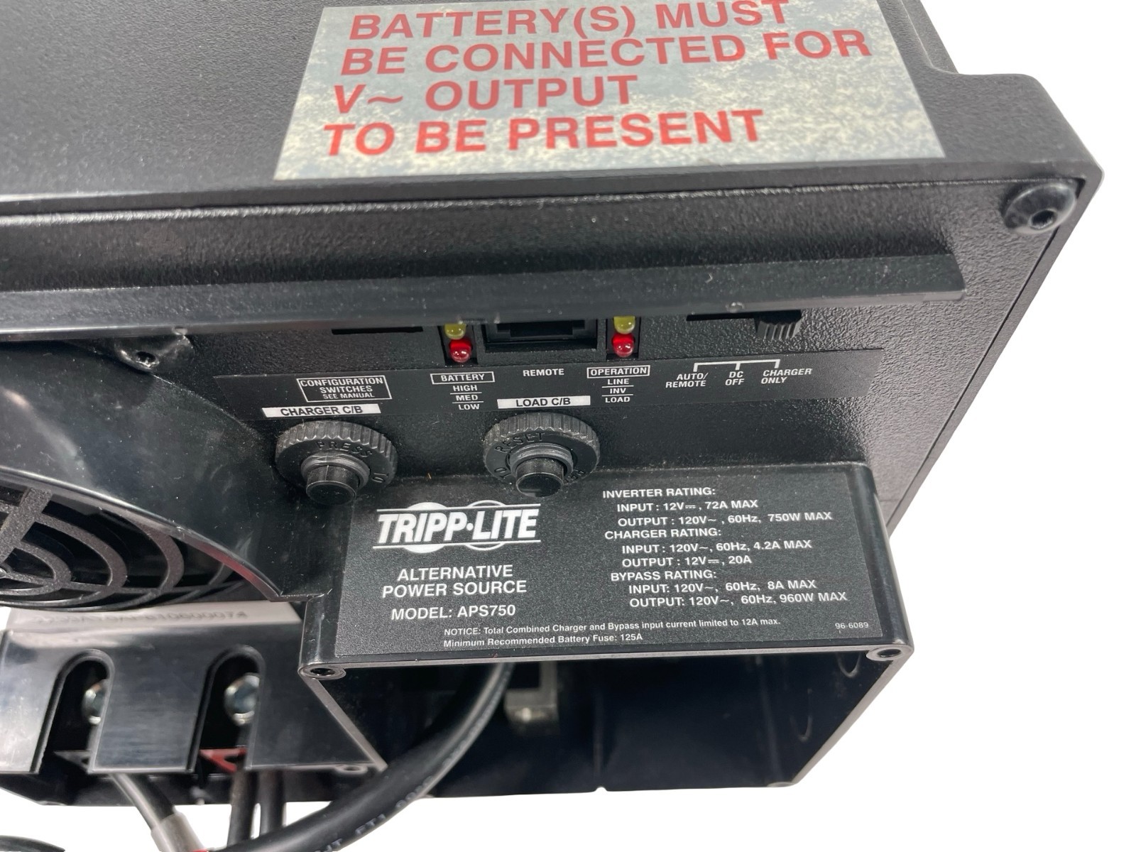 Tripp-Lite Alternative Power Source APS750
