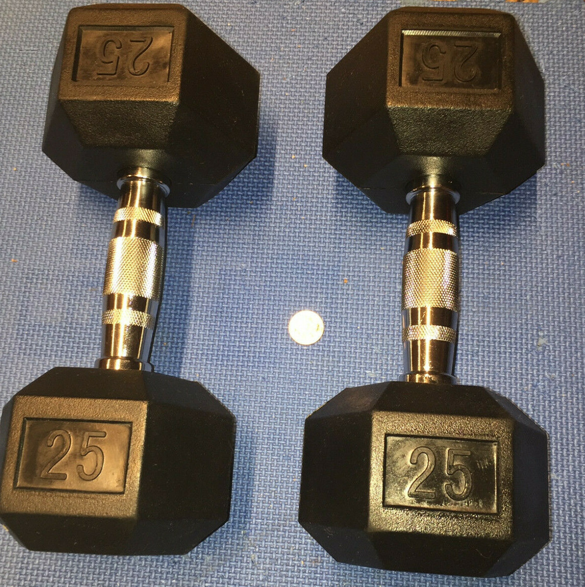 NEW COATED RUBBER HEX DUMBBELLS select-weight 5, 10,15, 20, 25,30 SET LOTS L@@K!