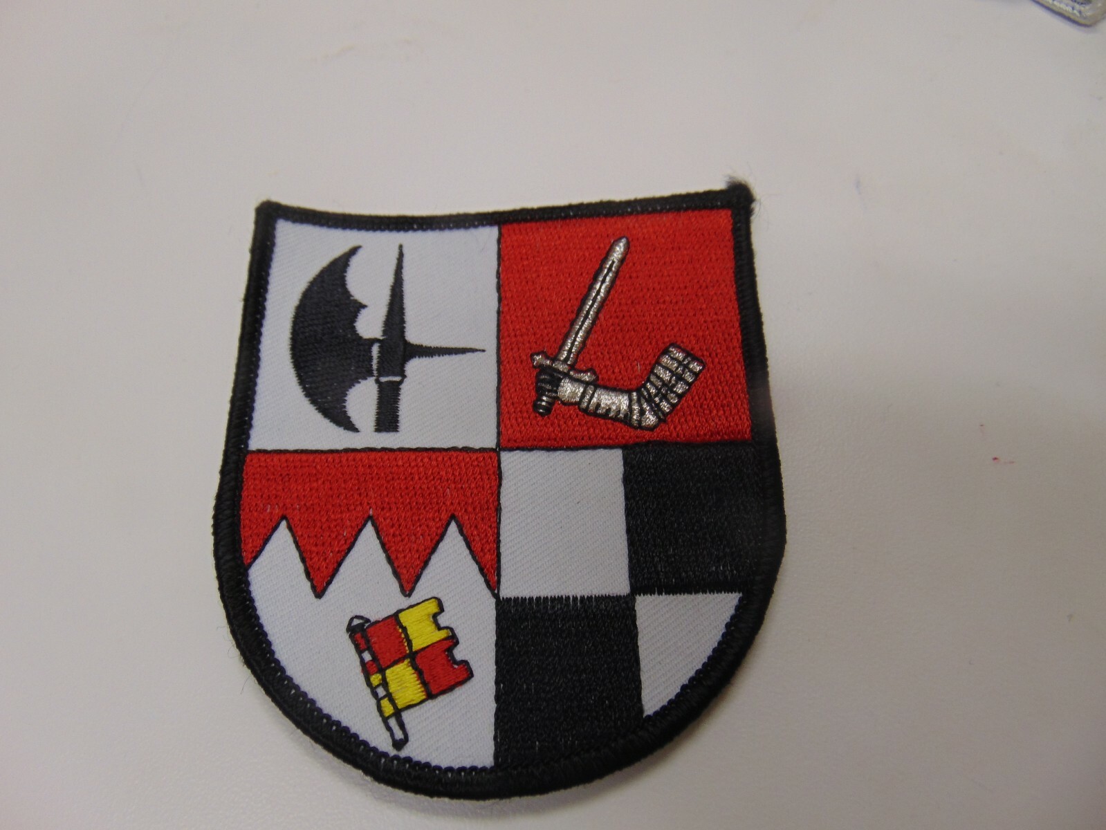 MILITARY PATCH SEW ON FOREIGN HOOK AND LOOP KNIGHT ARMOR SWORD