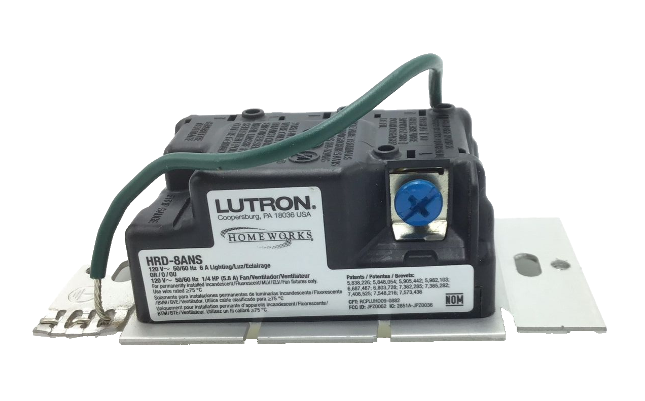 Lutron HRD-8ANS HomeWorks RF Maestro Electronic Switch (Light Almond)