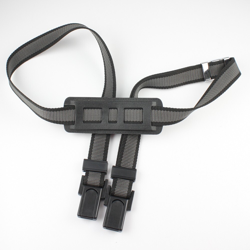 Black/Grey Nylon -  1" Wide Adjustable Strap w/ Large Lug Clips - JVC?