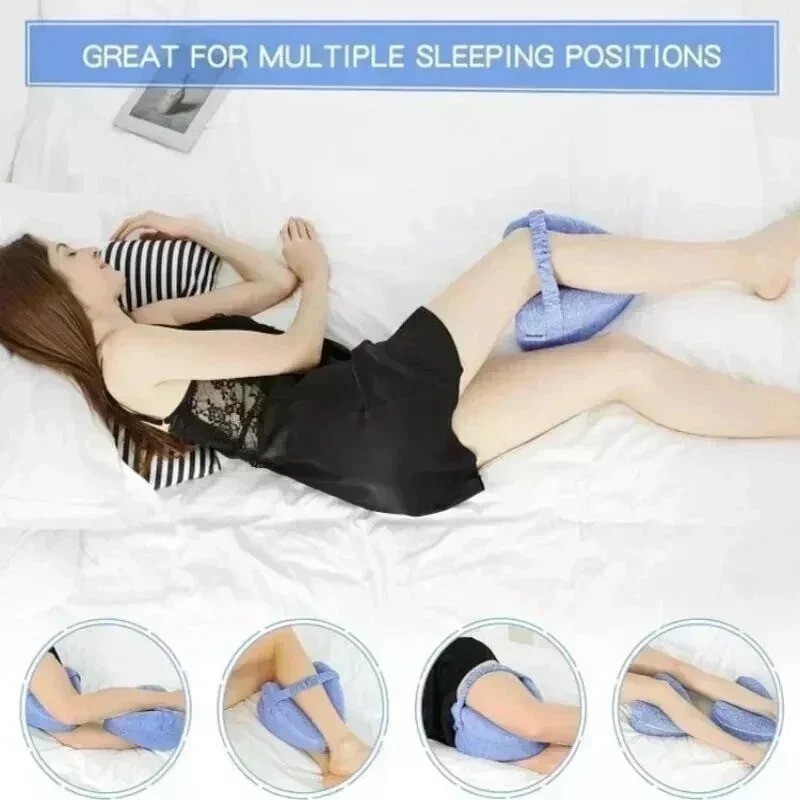 Memory Foam Leg Pillow for Side Sleepers Sciatica Hip Back Pain Relief